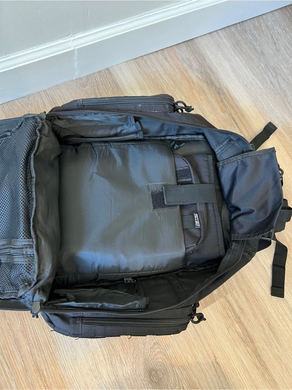 DBTAC Tactical Diaper Bag Backpack Black MOLLE Large Baby Bag GUC